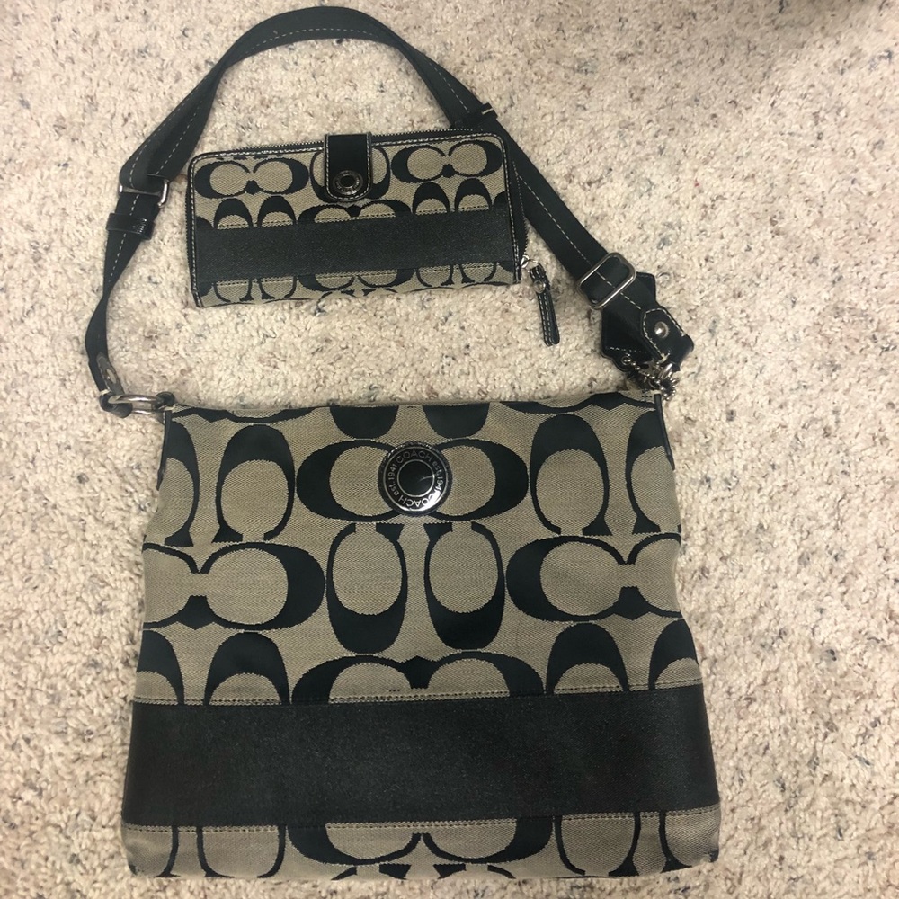 Authentic Coach purse and wallet